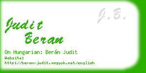 judit beran business card
